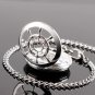 Rudder Design Mechanical Pocket Watch Hand Wind Roman Numerals Men Steampunk wit