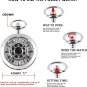 Rudder Design Mechanical Pocket Watch Hand Wind Roman Numerals Men Steampunk wit