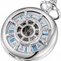 Rudder Design Mechanical Pocket Watch Hand Wind Roman Numerals Men Steampunk wit