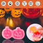 6PCS Halloween Silicone Molds, Skull Hand Bat Shape Silicone Fondant Candy Molds