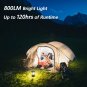 LED Camping Lantern for Power Outages: 3000Mah Solar Rechargeable Lantern with A
