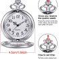 Pocket Watch Personalized Engraved for Brother, Retro Vintage Quartz Roman Numer