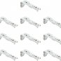 Coshar 10Pcs Double Curtain Track Wall Mount Bracket Drapery Track Holder Suppor
