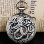 Dentily Hand Winding Hollow Roman Numerals Mechanical Pocket Watch Steampunk Men
