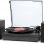 Record Player for Vinyl with Speakers, 3-Speed Vinyl Record Player with Dual Ste