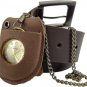 , Pocket Watch Leather Case, Protector Holder, Timepiece, Accessories, Handmade
