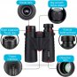 Binoteck 10X42 Binoculars for Adults - Professional HD Roof BAK4 Prism Lens Bino