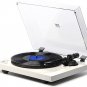 Belt Drive Turntable, Vinyl Record Player with Bluetooth Connection, Built-In Pr