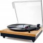 Record Player,  Vintage Turntable 3-Speed Bluetooth Record Player with Speaker,