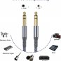 Elebase 1/4 Inch TRS Instrument Cable 10Ft 2-Pack,Straight 6.35Mm Male Jack Ster