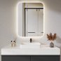 LIGMIRR 32 X 24 Inch LED Bathroom Mirror with Lights, Dimmable Vanity Mirror, Wa