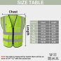 Feimax High Visibility Safety Vest Mesh Reflective Work Vests for Men Women with