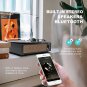 Vinyl Record Player with Speaker Vintage Turntable for Vinyl Records, Belt-Drive