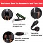 Resistance Bands Set Workout Bands, 150Lbs Fitness Bands Exercise Bands with Han