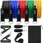 Resistance Bands Set Workout Bands, 150Lbs Fitness Bands Exercise Bands with Han