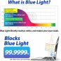 YES2B Universal Diagonal 15-16 Inch Removable Acrylic anti Blue Light Filter for