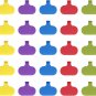50 Pieces Cable Labels, Self-Adhesive Cable Identification Tags, Multi-Color Cor