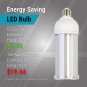 Gt-Lite LED Corn Cob Bulb, 25W (150W Equivalent), 2500 Lumen, Daylight 5000K, E2