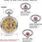 Elegant Men'S Mechanical Pocket Watch, Mechanical Pocket Watches with Chain, Mec