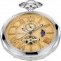 Elegant Men'S Mechanical Pocket Watch, Mechanical Pocket Watches with Chain, Mec