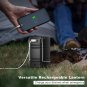 Hand Crank Camping Lantern Flashlight Solar Powered, Rechargeable LED Camping Li