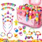 Arthopt Snap Pop Beads 700Pcs DIY Jewelry Making Kit for Girls, Kids Bracelets N