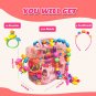 Arthopt Snap Pop Beads 700Pcs DIY Jewelry Making Kit for Girls, Kids Bracelets N