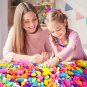 Arthopt Snap Pop Beads 700Pcs DIY Jewelry Making Kit for Girls, Kids Bracelets N