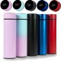 Insulated Water Bottle with LED Real-Time Temperature Display, Stainless Steel P