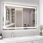 Besmirror 40’’X24’’ Bathroom Mirror with Lights, Anti-Fog Wall Mounted LED Vanit