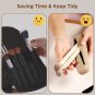Makeup Brush Holder Travel, Silicone Portable Soft Cosmetic Brush Organizer Case