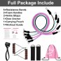 Exercise Resistance Bands Set for Women, Home Gym Fitness Workout Bands 11PCS wi