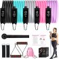Exercise Resistance Bands Set for Women, Home Gym Fitness Workout Bands 11PCS wi