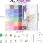 Gionlion 6000 Pcs Clay Beads for Bracelet Making, 24 Colors Flat round Polymer C