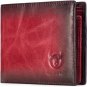 RFID Wallets for Men Slim Bifold Genuine Leather Front Pocket Wallet with 2 ID W