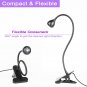 GREENIC Gooseneck UV Lamp for Nails, 3W 395Nm-405Nm Upgraded Small USB Black Lig