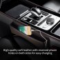 JIAFAYING Car Seat Gap Filler Organizer, Adjustable Leather Storage Automotive A