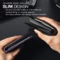 Mens Slim Wallet for Men Minimalist Genuine Leather Carbon Fiber Rfid Blocking C