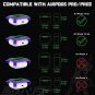 Airpods Pro 2Nd Generation/1St Generation Case Cover with Magnetic Lock, Luminou
