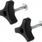 2 Sets Lawn Mower Handle Knobs Nut Bolt, Triangular Handle Fastening Screw Set R