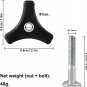 2 Sets Lawn Mower Handle Knobs Nut Bolt, Triangular Handle Fastening Screw Set R