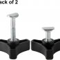 2 Sets Lawn Mower Handle Knobs Nut Bolt, Triangular Handle Fastening Screw Set R