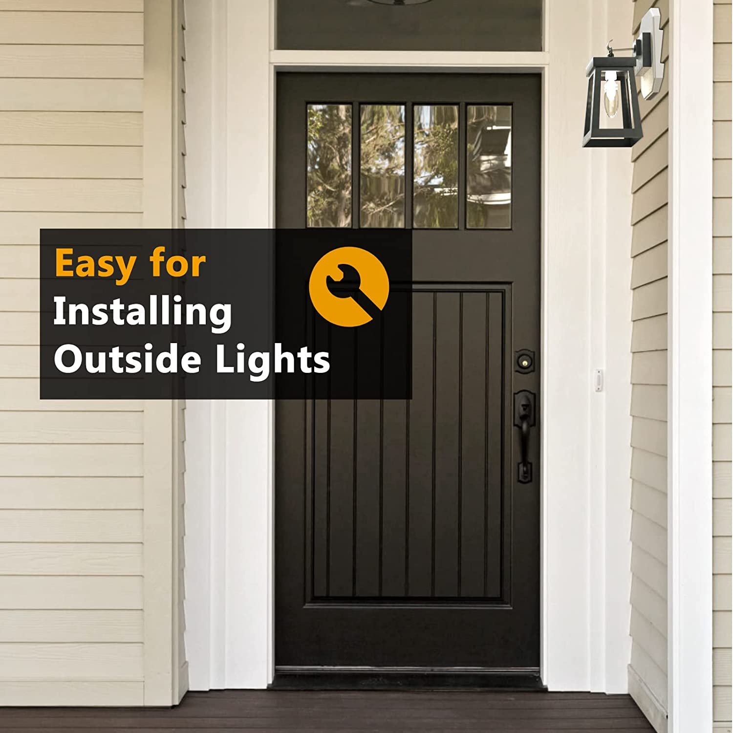 Siding Mounting Kit, Siding Mounting Block, 8141DBL Outdoor Light