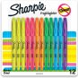 SHARPIE Pocket Style Highlighters, Chisel Tip, Assorted Fluorescent, 12 Count