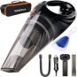 Reserwa [5Th Gen] 12V 106W Car 4500PA Much Stronger Suction Potable Handheld Aut