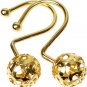 Gracelife 12Pcs Hollow Ball Shower Curtain Hooks Luxury Quality Rustproof Stainl
