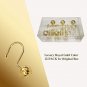 Gracelife 12Pcs Hollow Ball Shower Curtain Hooks Luxury Quality Rustproof Stainl