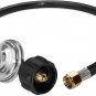 DOZYANT Propane Regulator and Hose Universal Grill Regulator Replacement Parts,