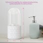 Makeup Brush Holder [2023 Newest] [Dustproof & Waterproof] 360 Rotating Cosmetic