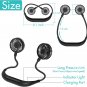 Portable Neck Fan, 2600Mah Battery Operated Ultra Quiet Hands Free USB Fan with